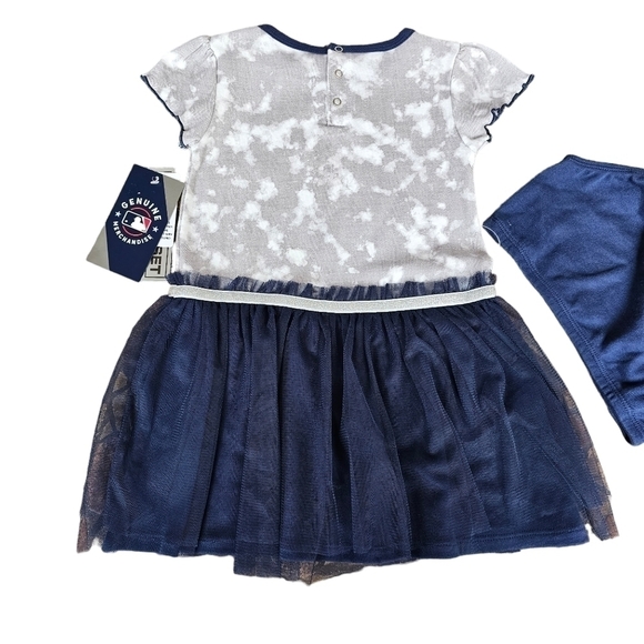 NWT Red Sox Toddler Dress with Tulle Skirt and Sparkle Waistline, Size 2T - Picture 2 of 9